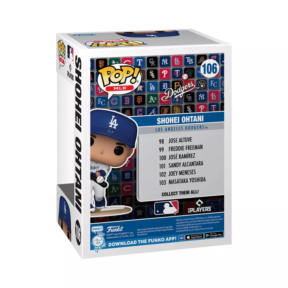 Funko Pop! MLB Los Angeles Dodgers Shohei Ohtani Figure - Image 3