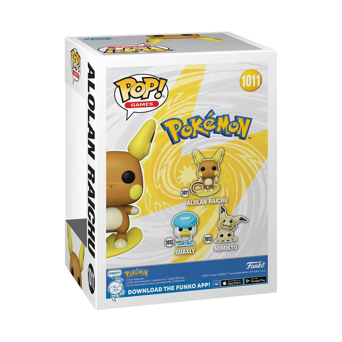 Funko Pop! Pokemon Alolan Raichu Figure - Image 3