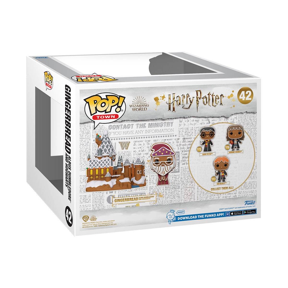 Funko Pop! Town Gingerbread Albus Dumbledore and Hogwarts Figure - Image 3