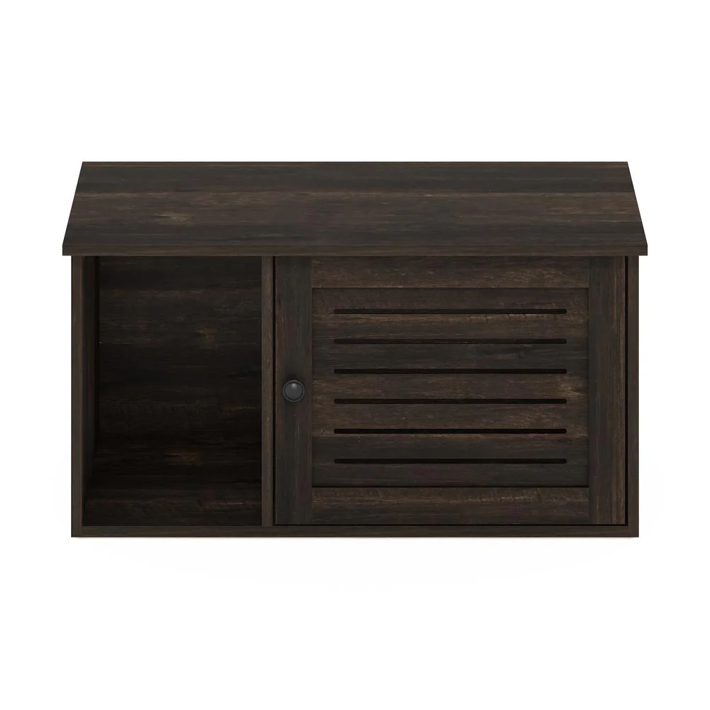 Furinno Peli Farmhouse Hidden Cat Litter Box with Divider, Ebony - Image 8