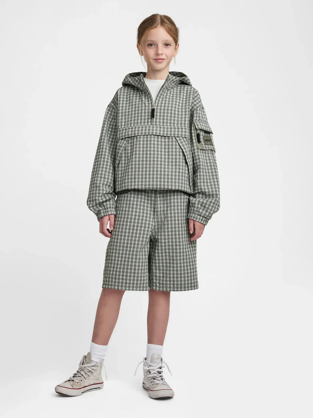 Gap - MadHappy - Kids Oversized Plaid Short - Plaid - Image 5