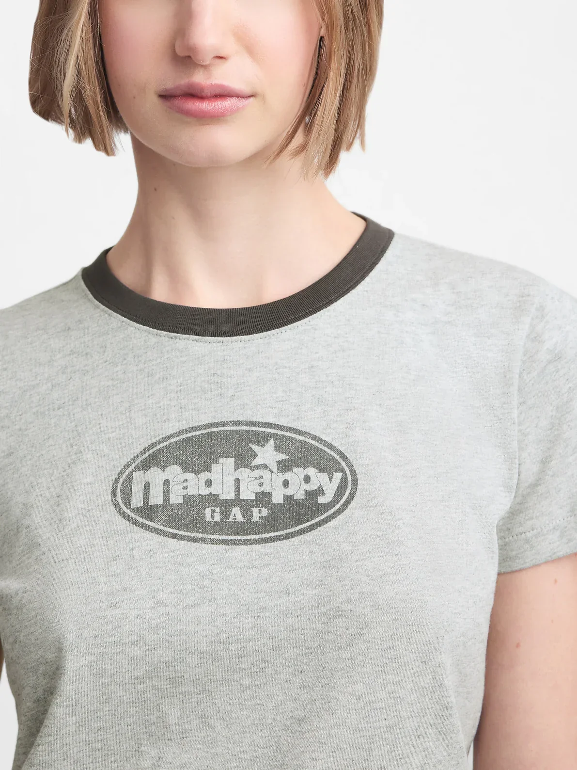 Gap MadHappy Ringer Tee – Retro-Inspired Style with Ultimate Comfort - Image 2