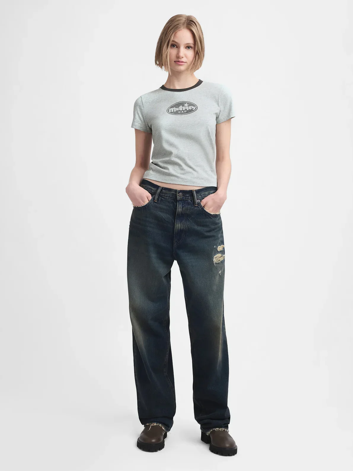 Gap MadHappy Ringer Tee – Retro-Inspired Style with Ultimate Comfort - Image 3
