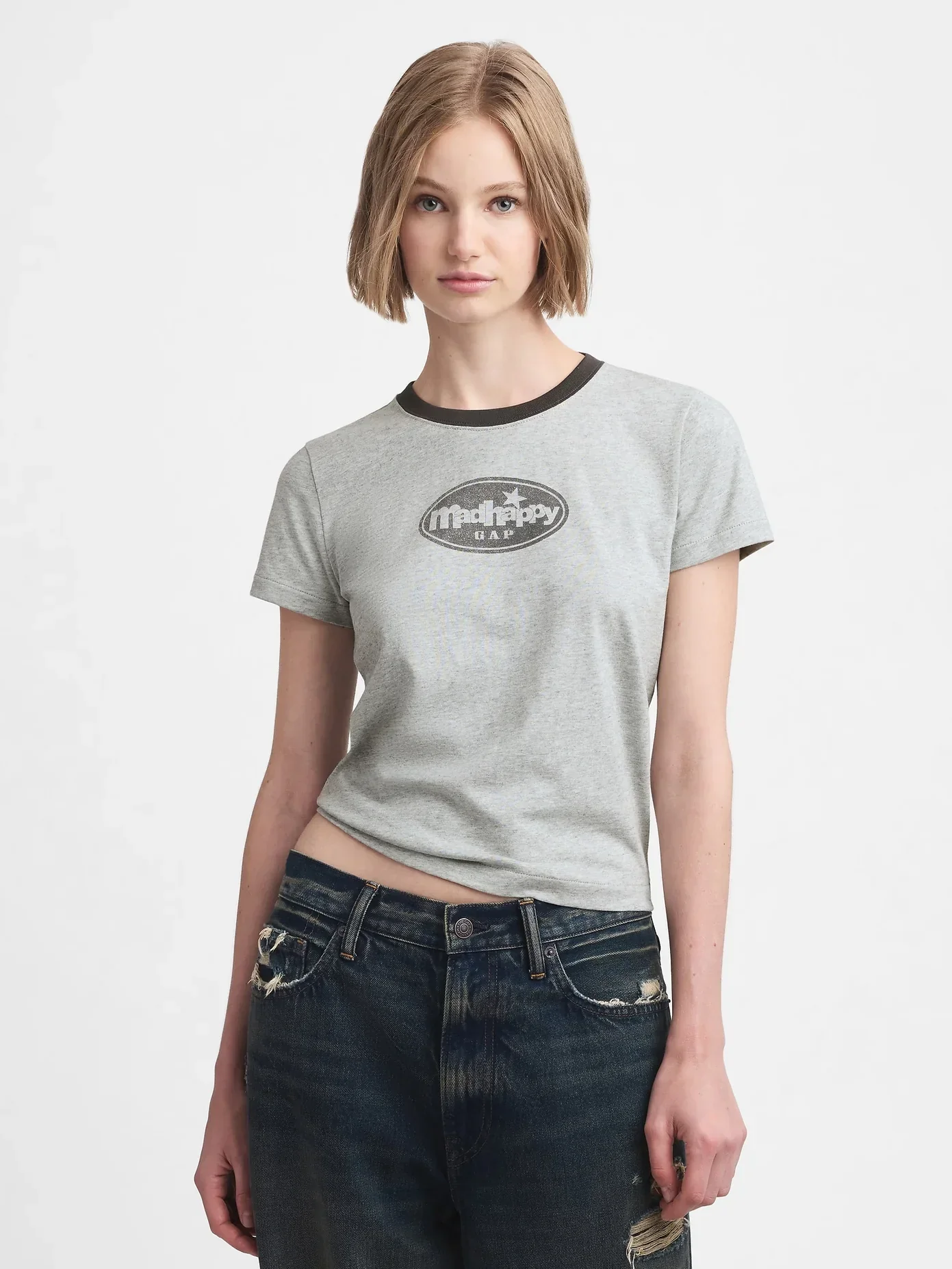 Gap MadHappy Ringer Tee – Retro-Inspired Style with Ultimate Comfort - Image 5