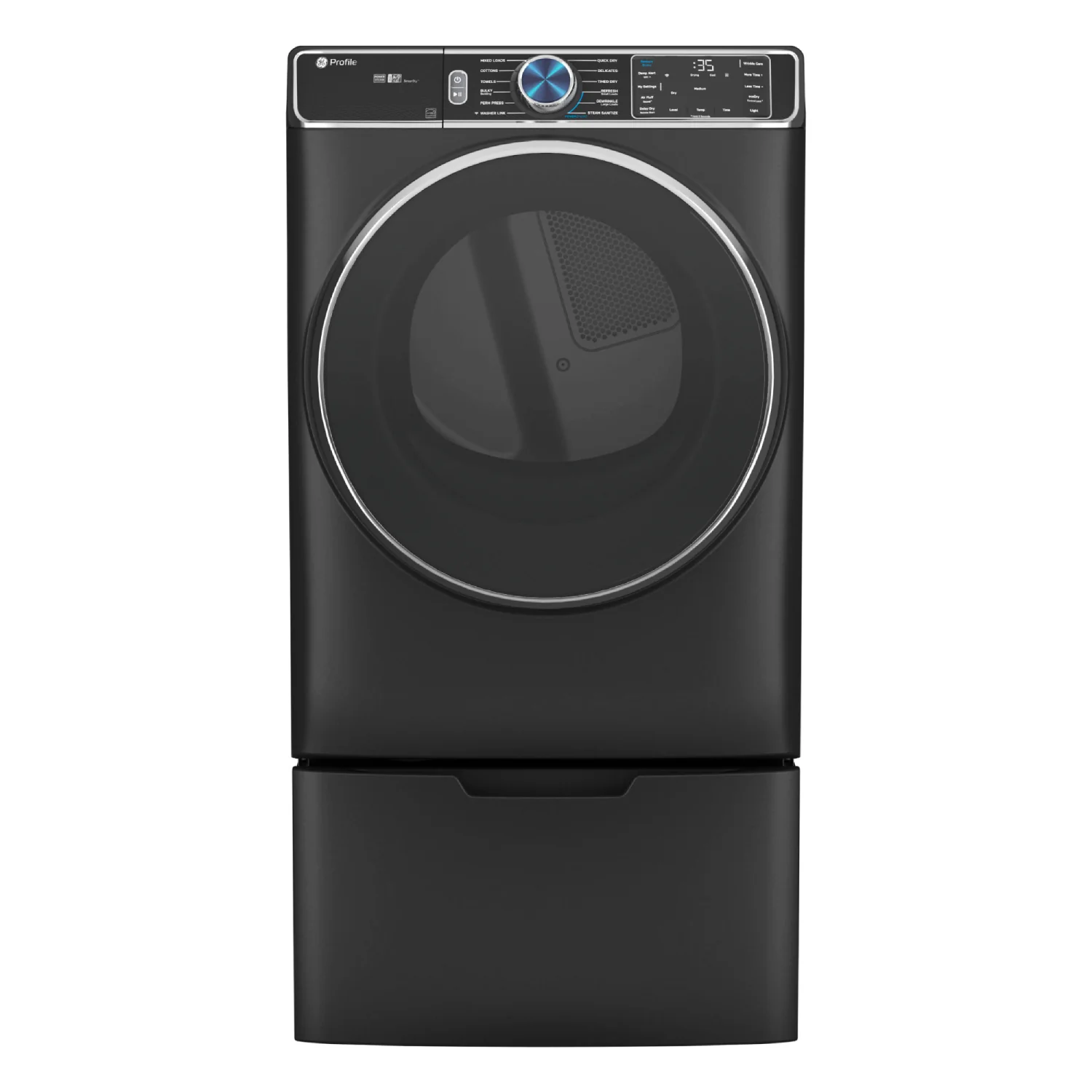 GE 16" Laundry Pedestal with Storage Drawer - Carbon Graphite - Image 3