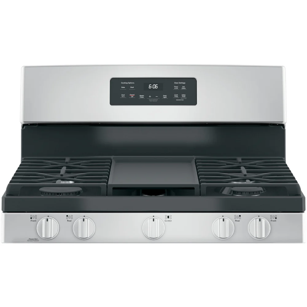 GE Appliances 5.0 cu. ft. Freestanding Natural Gas Range with 5 Burners - Image 4