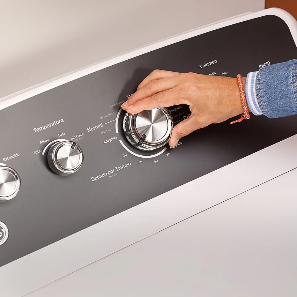 GE ETD48GASWWB 7.2 cu. ft. Gas Dryer with Spanish Panel - White - Image 10
