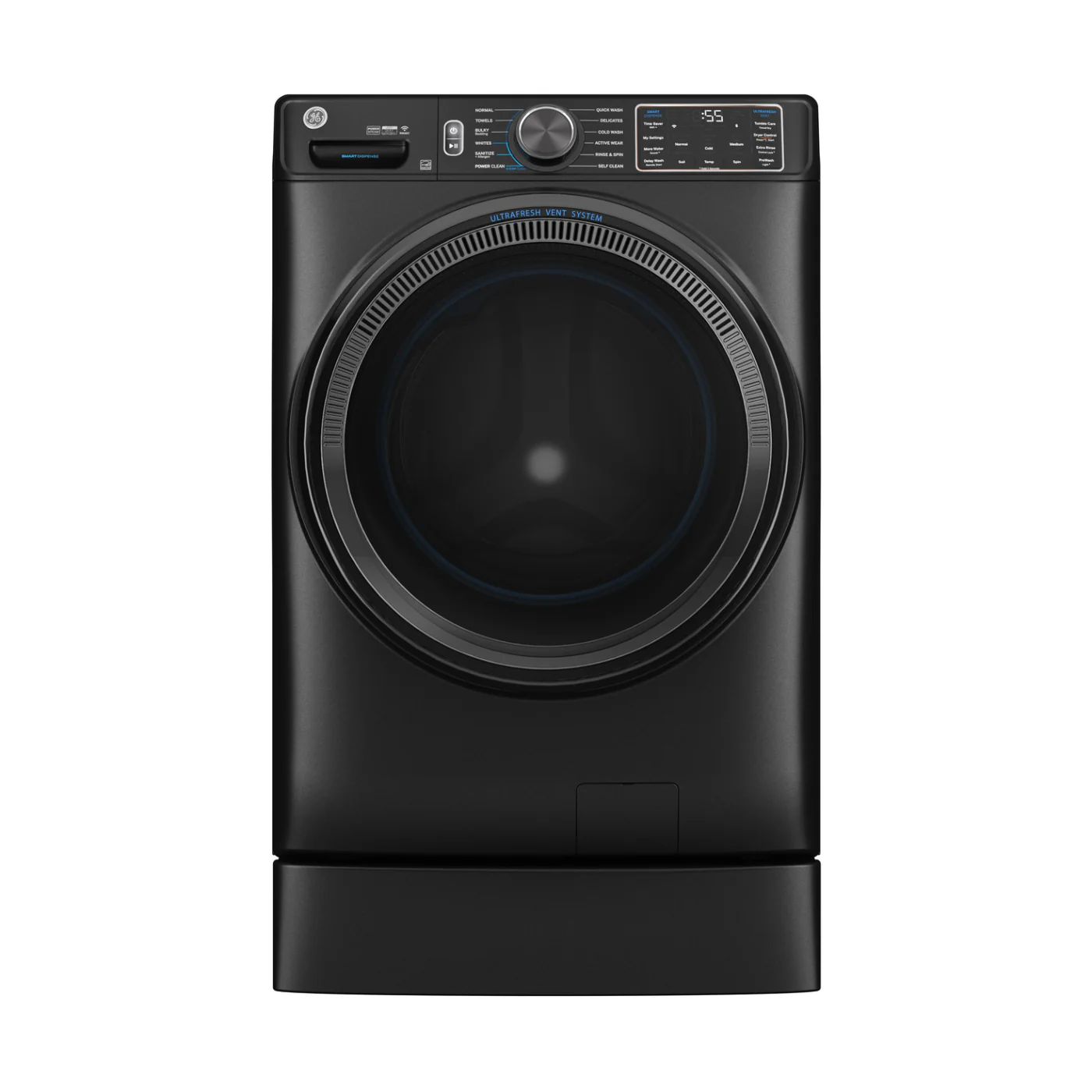 GE GFW655SPVDS 5 cu.ft Smart Front Load Steam Washer with Smart Dispense - Carbon Graphite - Image 4