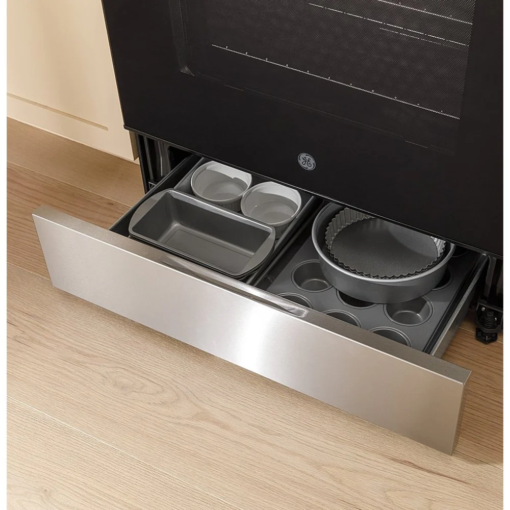 GE GRF400SVWW 5.3 cu. ft. Freestanding Electric Range with 4 Burner Radiant Cooktop - White - Image 10