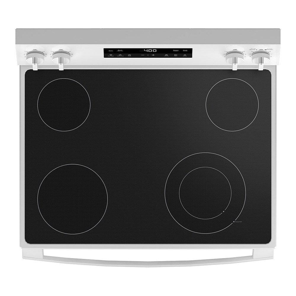 GE GRF400SVWW 5.3 cu. ft. Freestanding Electric Range with 4 Burner Radiant Cooktop - White - Image 3