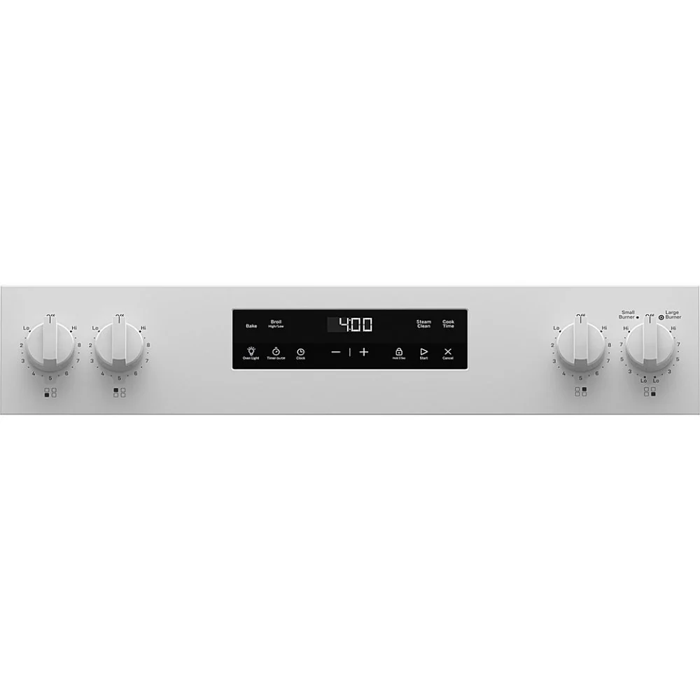 GE GRF400SVWW 5.3 cu. ft. Freestanding Electric Range with 4 Burner Radiant Cooktop - White - Image 4