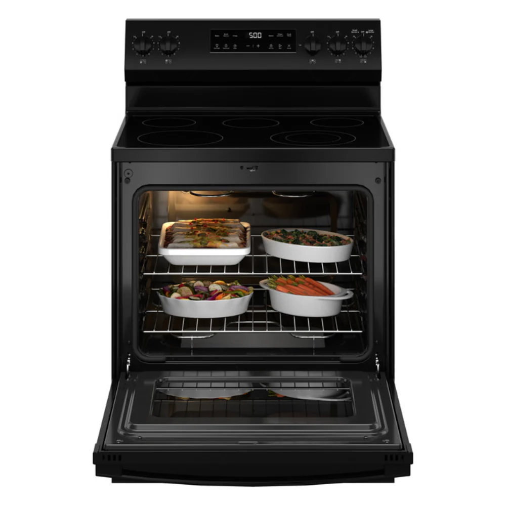 GE GRF500PVBB 30" Free-Standing Electric Range with Crisp Mode - Black - Image 10