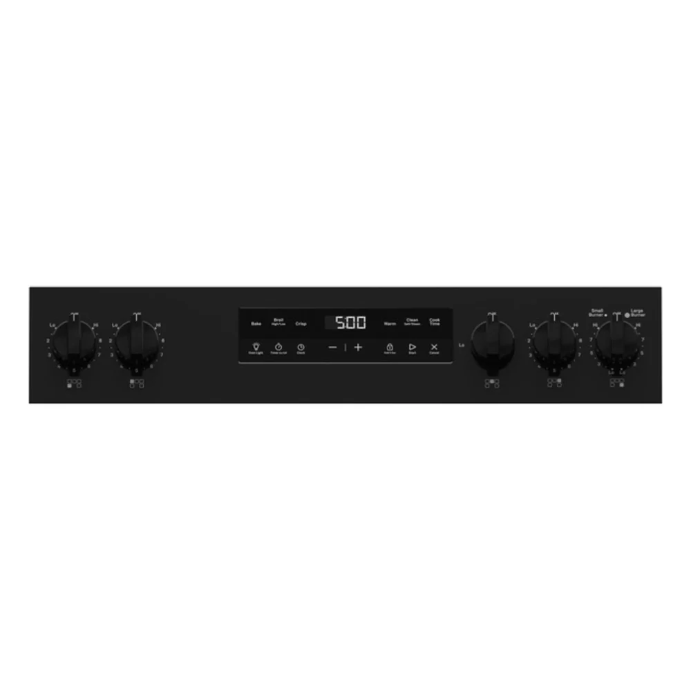 GE GRF500PVBB 30" Free-Standing Electric Range with Crisp Mode - Black - Image 5
