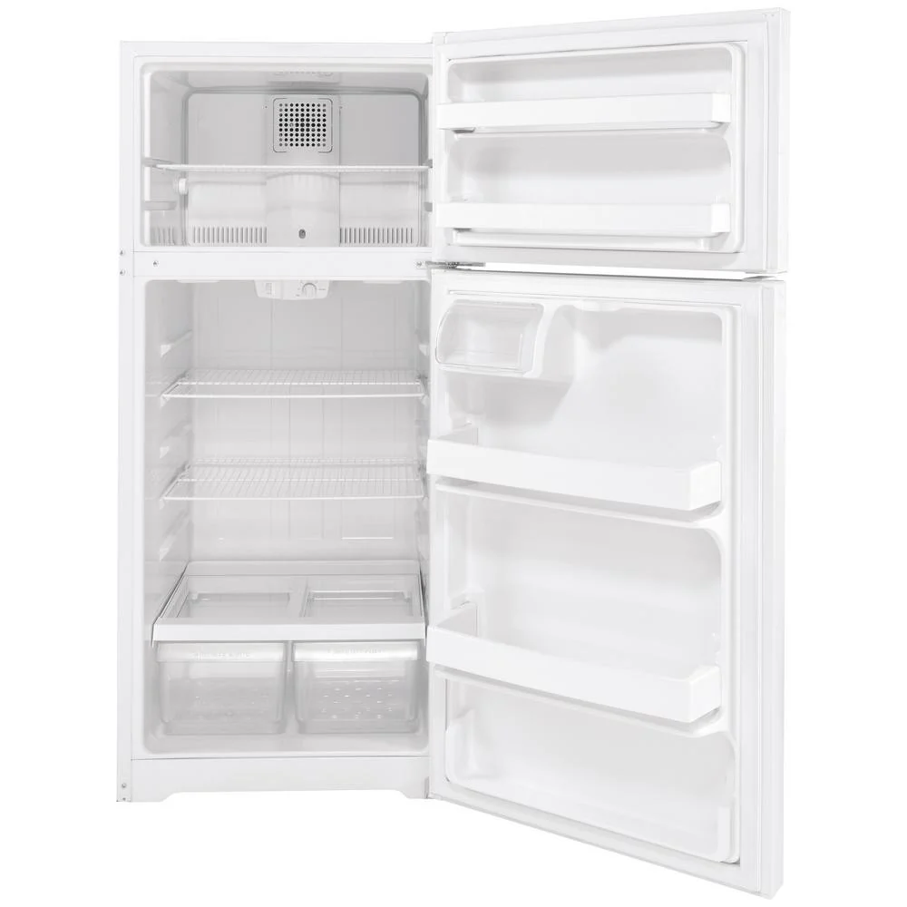 GE GTS17DTR 16.6 Cu. Ft. Top Freezer Refrigerator with Classic Flat Door Design - Image 3
