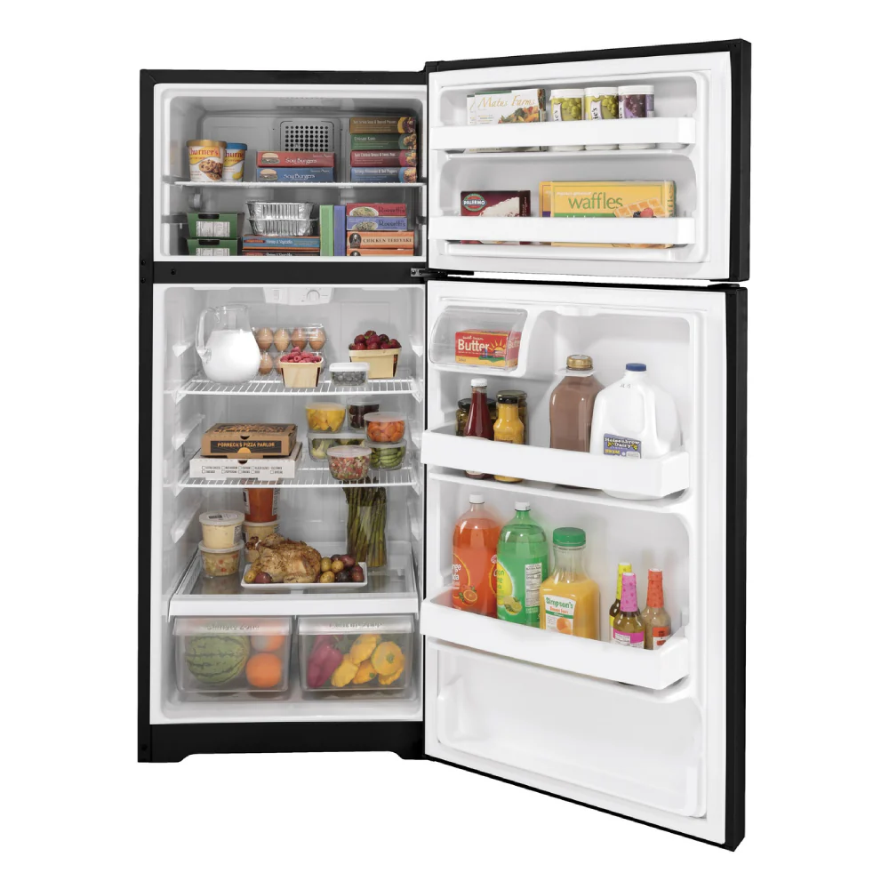 GE GTS17DTR 16.6 Cu. Ft. Top Freezer Refrigerator with Classic Flat Door Design - Image 7