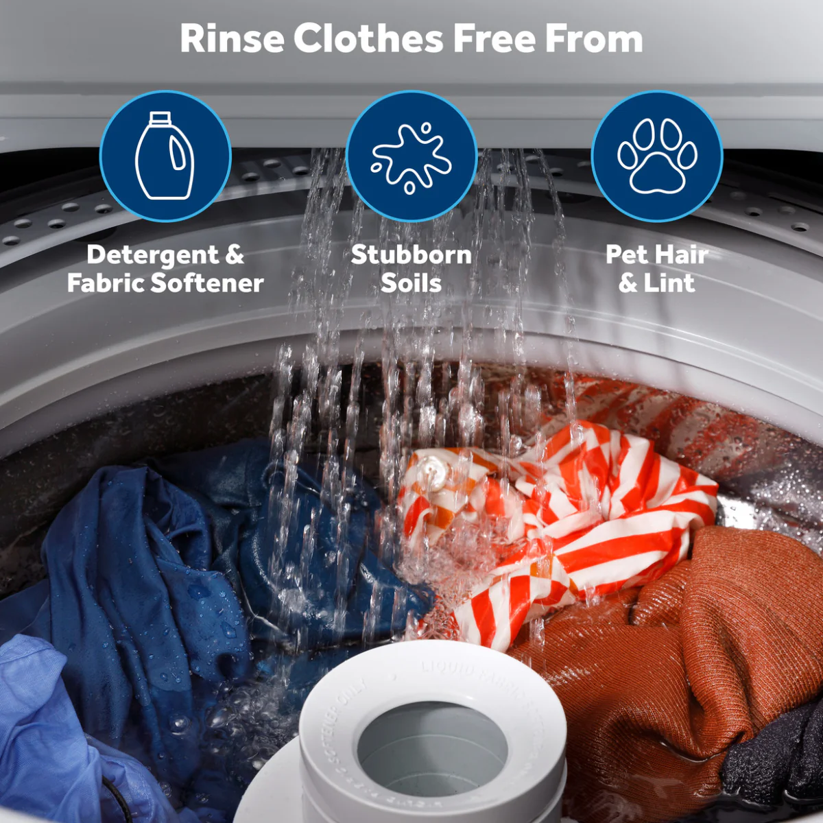 GE GTW325ASWWW 4.0 cu. ft. Top Load Washer with Water Level Control - White - Image 10