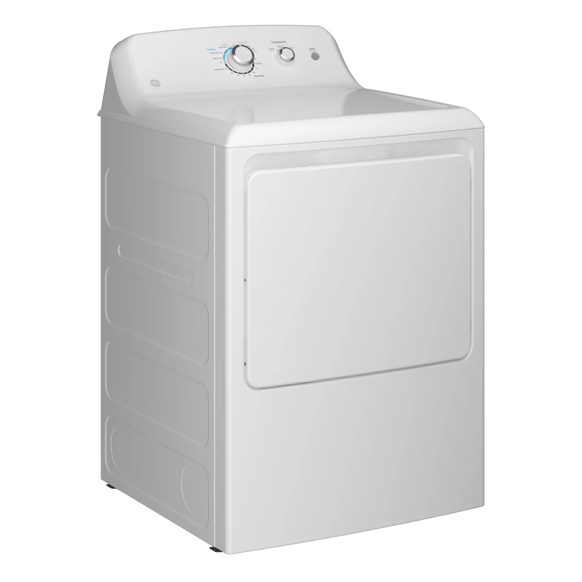 GE GTX33EASKWW 6.2 cu. ft. Front Load Electric Dryer with Up To 120 ft. Venting - White - Image 3