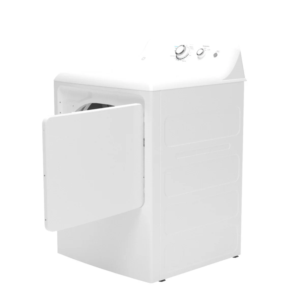GE GTX33EASKWW 6.2 cu. ft. Front Load Electric Dryer with Up To 120 ft. Venting - White - Image 7