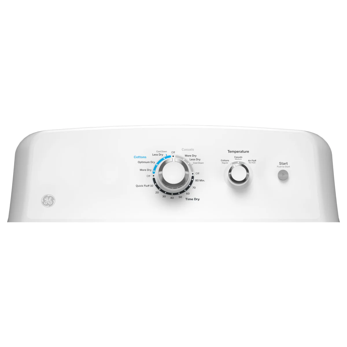 GE GTX33EASKWW 6.2 cu. ft. Front Load Electric Dryer with Up To 120 ft. Venting - White - Image 8