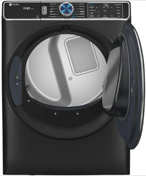 GE PFD95ESPTDS 7.8 cu. ft. Front Load Electric Dryer with Steam and Sanitize Cycle - Image 2