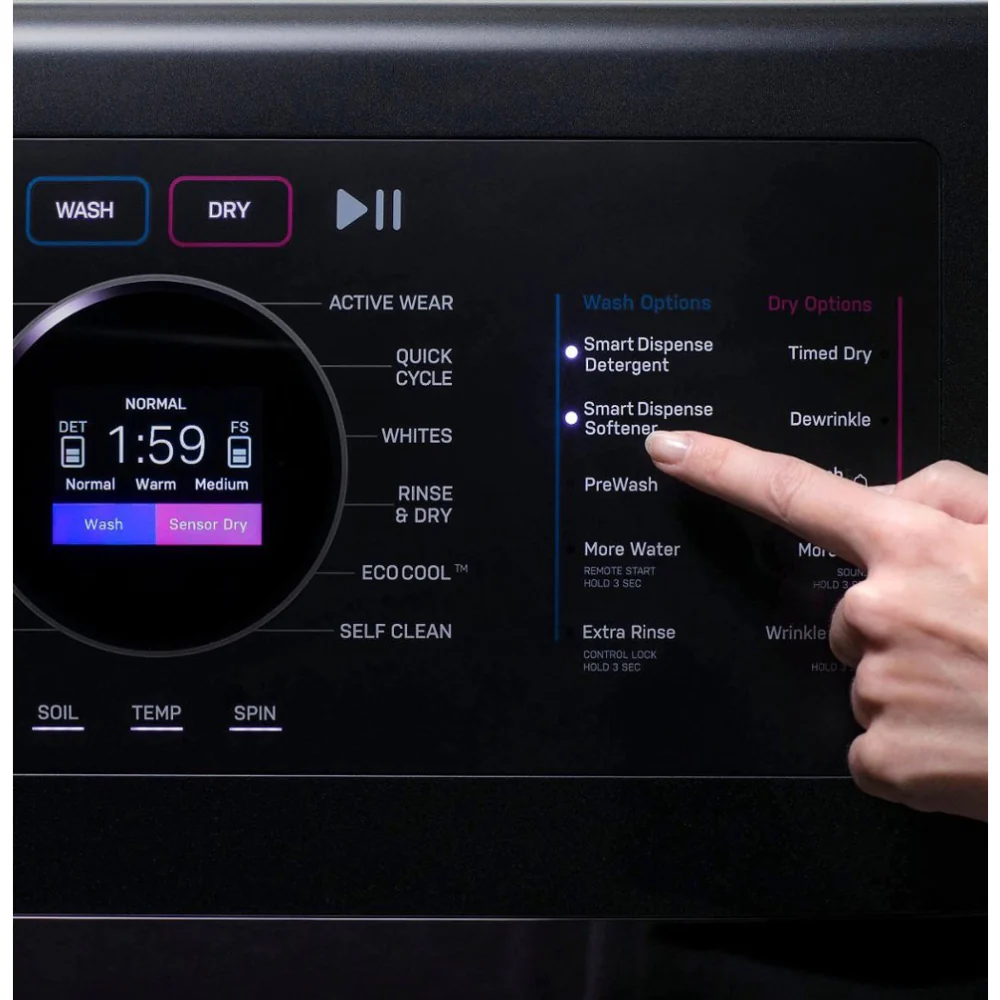 GE Profile 4.8 cu. ft. UltraFast Washer/Dryer Combo with Ventless Inverter Heat Pump Technology - Carbon Graphite - Image 10