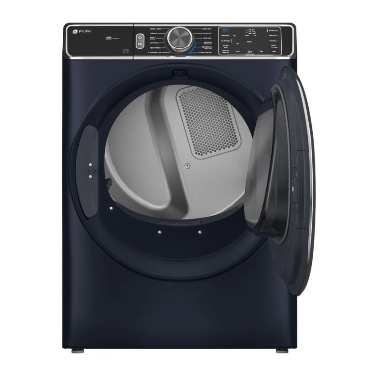 GE Profile PFD87GSPVRS 7.8 cu. ft. Smart Front Load Gas Dryer with Steam and Sanitize Cycle - Blue - Image 2