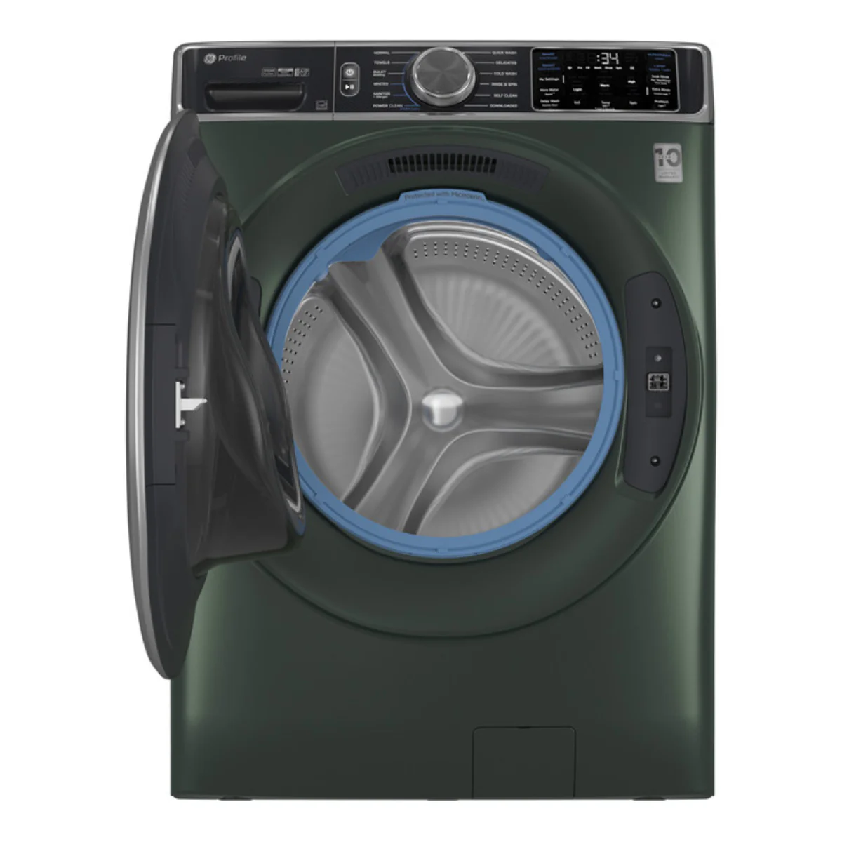 GE Profile PFW955SPWGN 5.5 cu. ft. Smart Front Load Steam Washer - Jade Green - Image 4