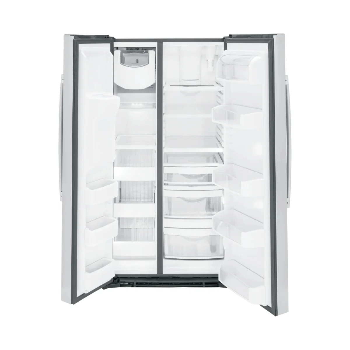 GE PSE25KYHFS 25.3 cu.ft. Side-by-Side Refrigerator - Fingerprint Resistant Stainless Steel - Image 3