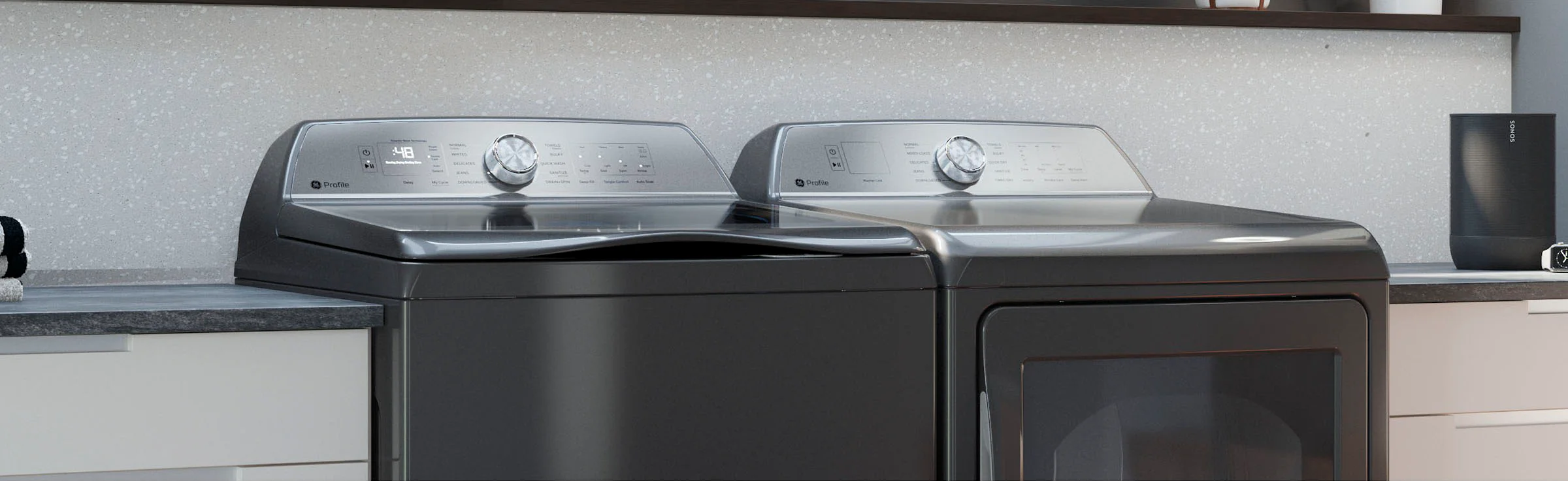 GE PTD60EBPRDG 7.4 cu. ft. Aluminized Alloy Drum Electric Dryer with Sanitize Cycle and Sensor Dry - Diamond Gray, ENERGY STAR certified - Image 10
