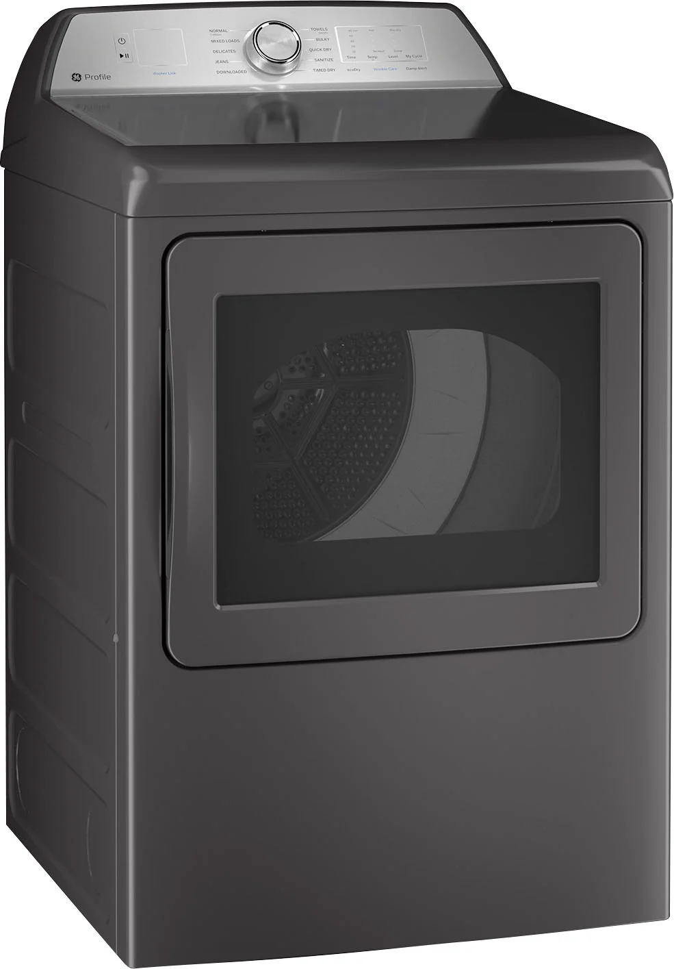 GE PTD60GBPRDG 7.4 cu. ft. Front Load Gas Dryer with Sensor Dry and Built-in Wi-Fi - Diamond Gray - Image 2