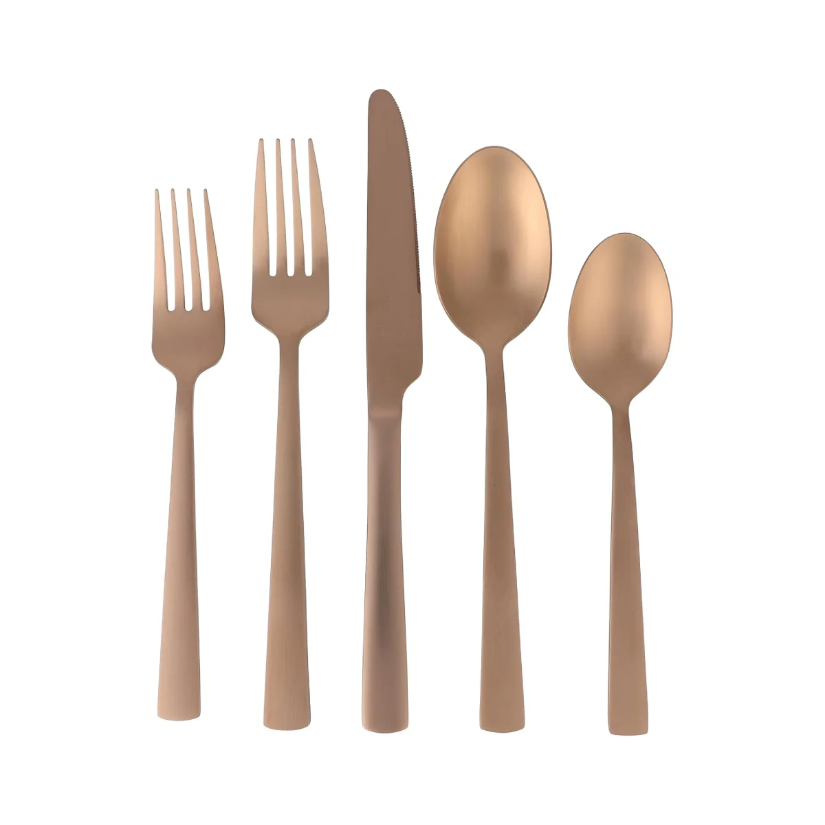 Gibson 138515 Elite Earlston Flatware Set (20 Pieces) - Rose Gold - Image 2