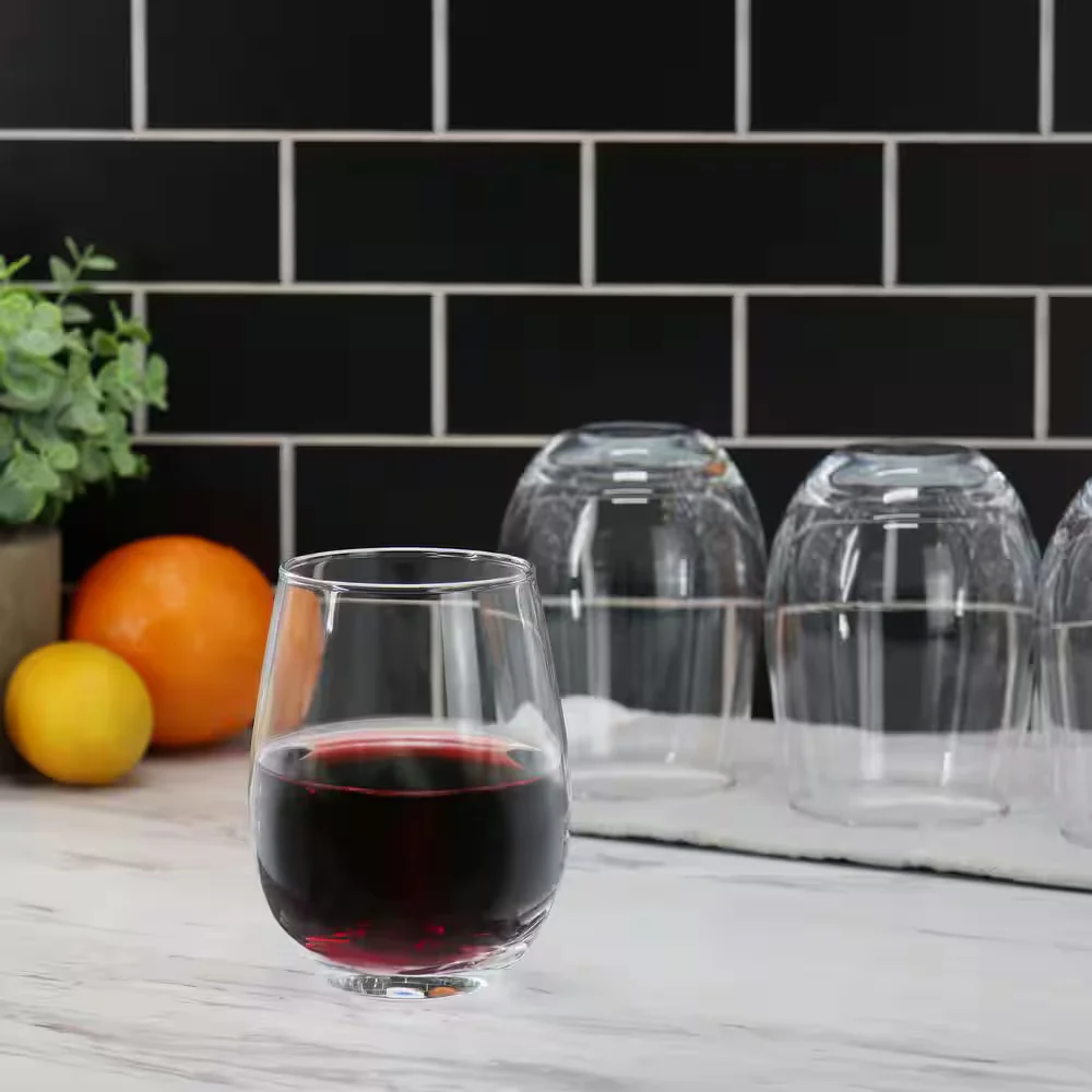 Gibson Home 140488 Belinni Classic 18 oz Stemless Wine Glass Set (4 Pieces) - Image 5