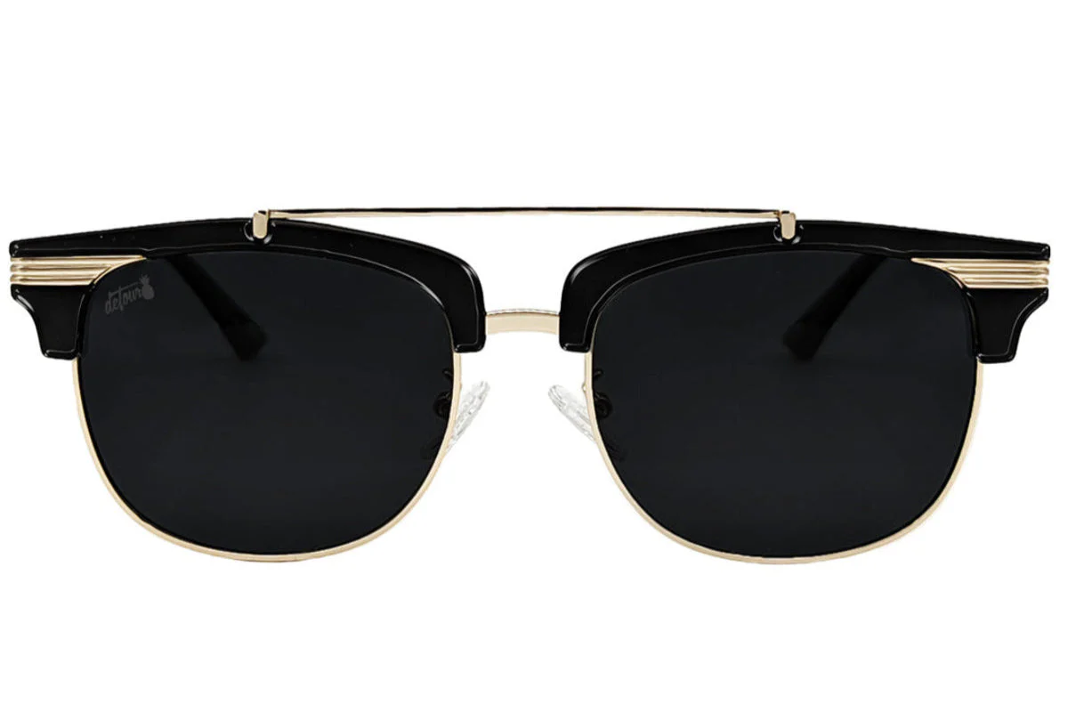 Gloss Black Gold - Jet Black Lens Polarized - Castaway - Image 5