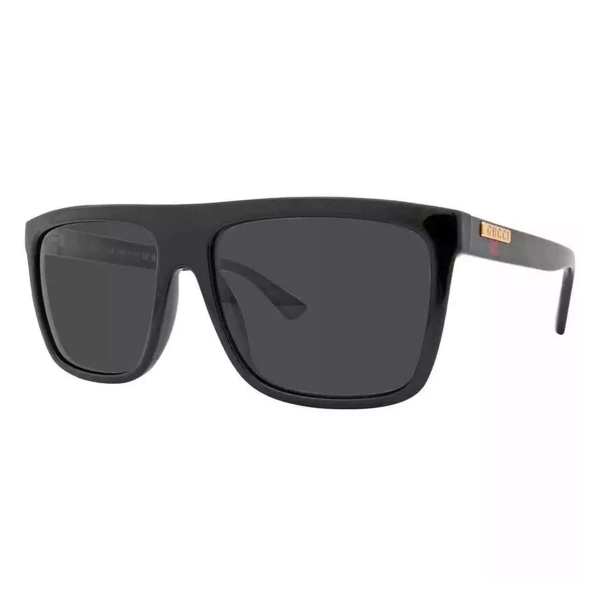Gucci GG0748S Men's Rectangular Solid Color Sunglasses - Image 3