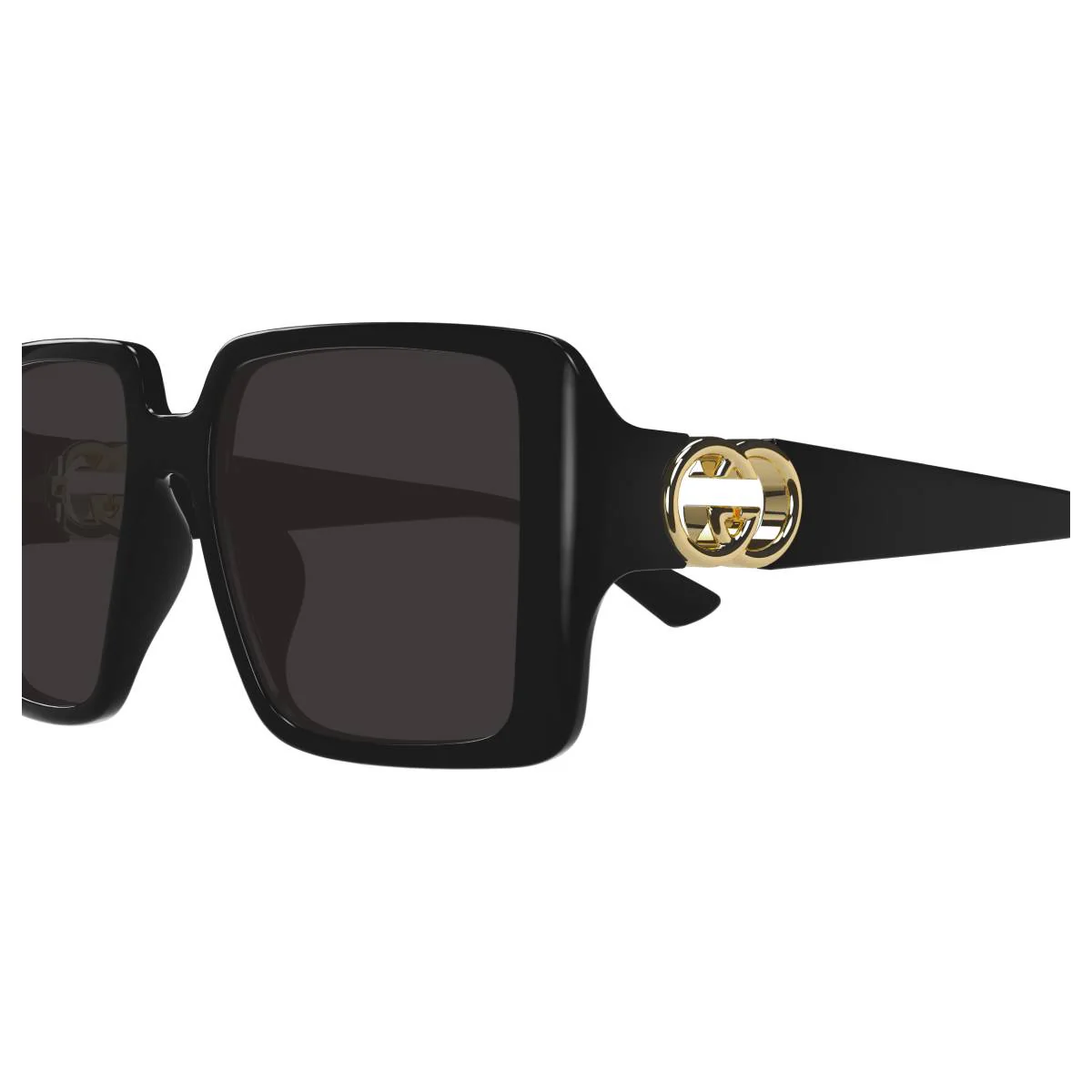 Gucci GG1692SA 001 Women's Square Solid Color Sunglasses - Image 3