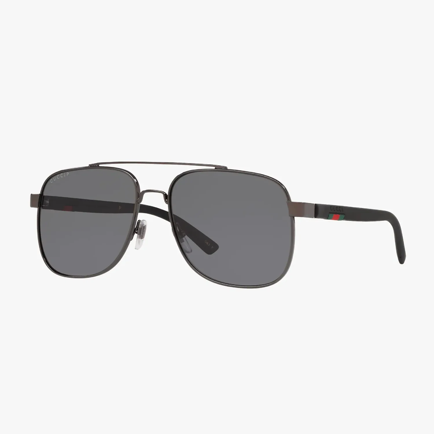 Gucci Men's GG0422S Irregular Solid Color Sunglasses - Image 2