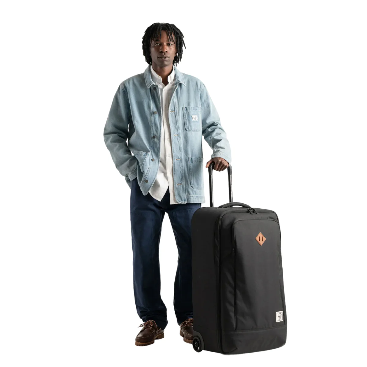 Herschel Heritage 92L Medium Softshell Luggage Bag - Black - Image 5
