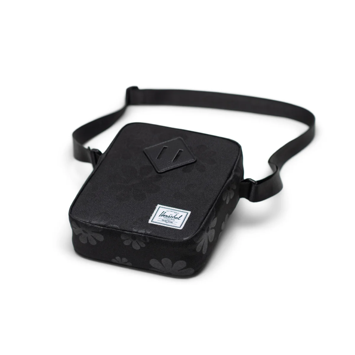 Herschel Heritage Crossbody Bag - Black Floral Sun - Image 2