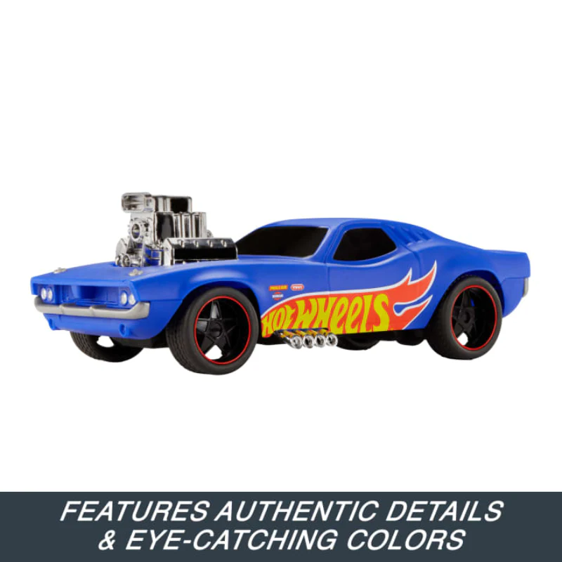 Hot Wheels 1:16 Scale RC Rodger Dodger Toy Car - Blue - Image 4
