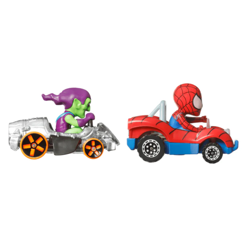 Hot Wheels 1:64 Scale RacerVerse Die-Cast Vehicle with Pop Culture Character Driver (2-Pack)) - Image 2