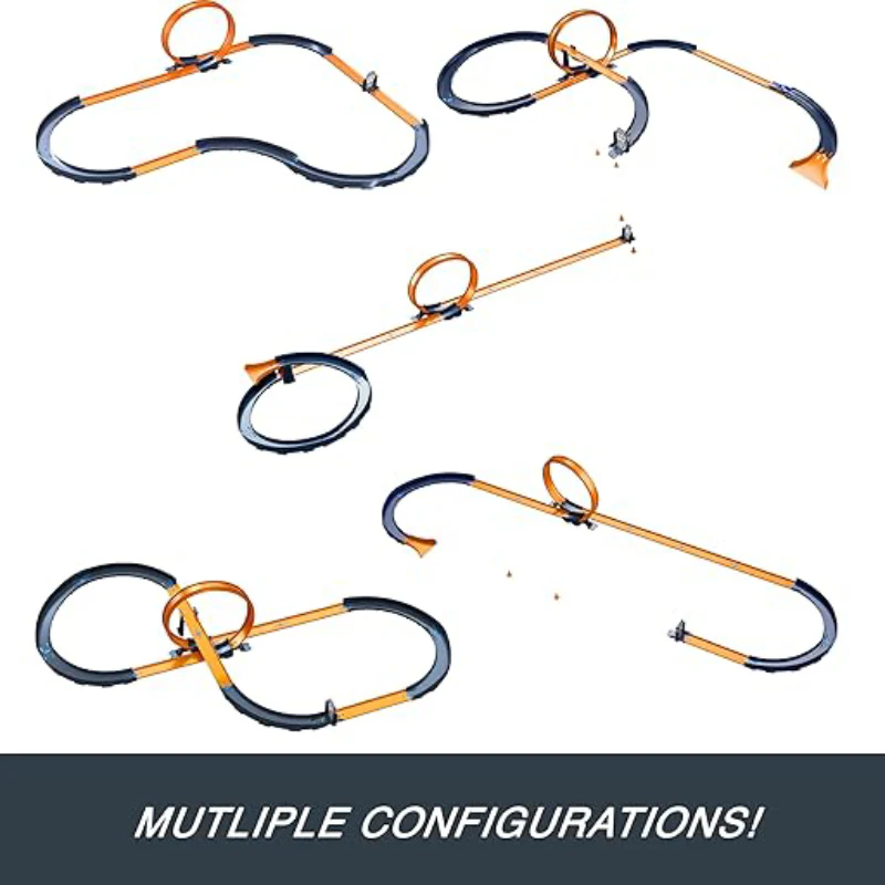 Hot Wheels 1:64 Scale RC Speed Challenge and Track Building Toy Set (30-Pieces) - Image 3