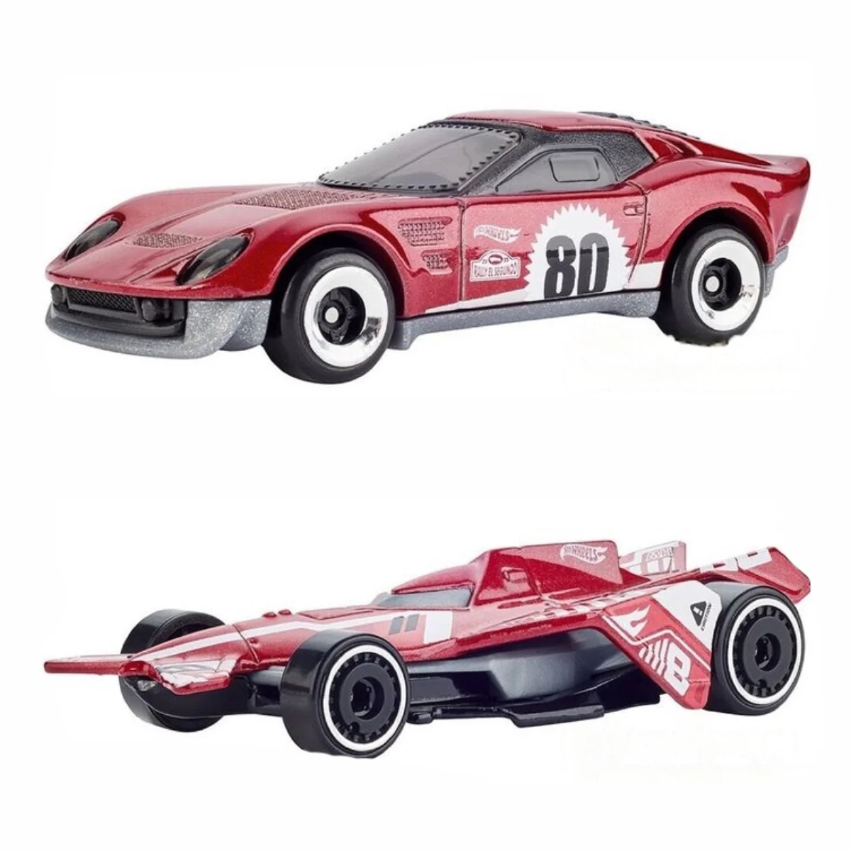 Hot Wheels 80th Anniversary Toy Set - Red - Image 2
