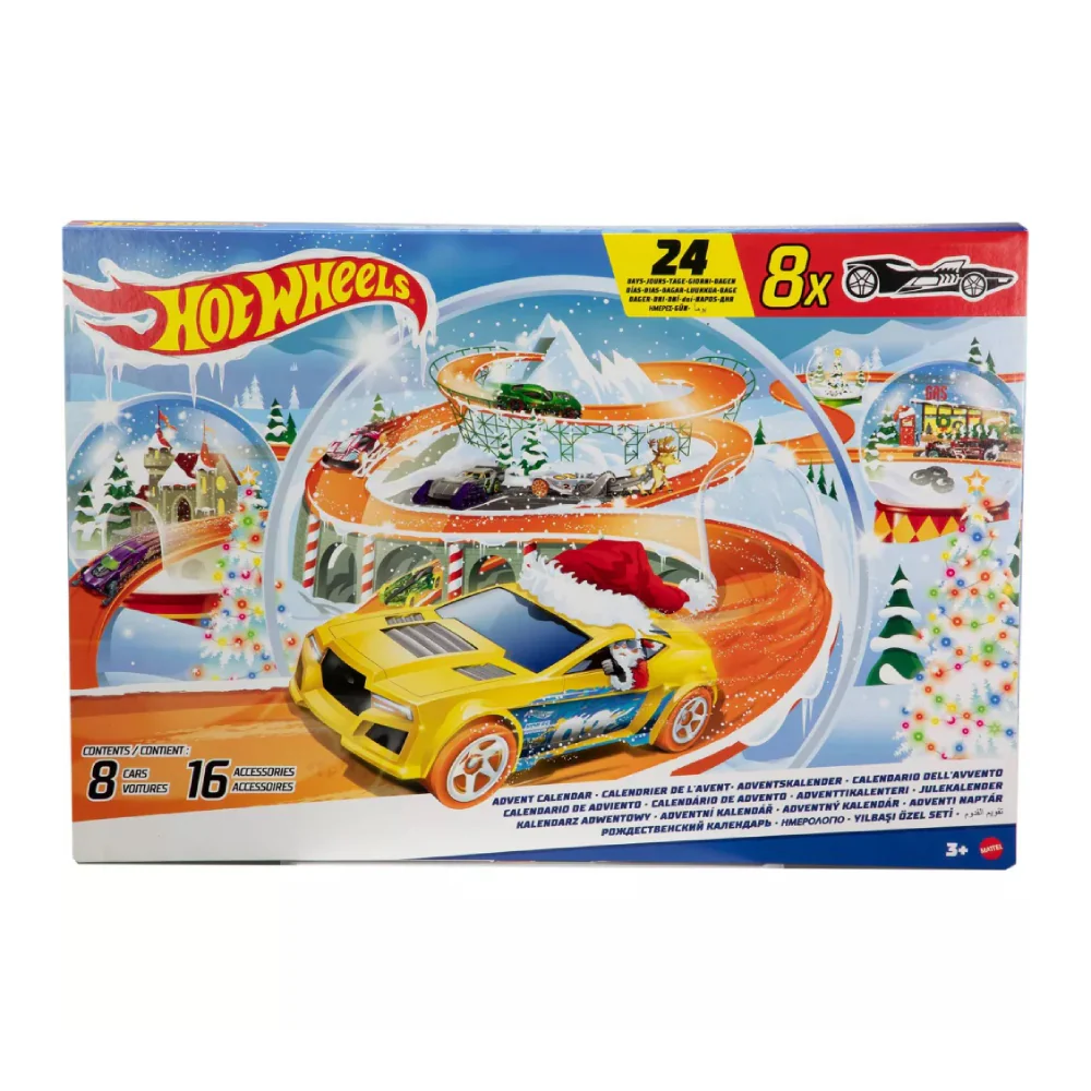 Hot Wheels Advent Calendar with 16 Accessories - Image 4