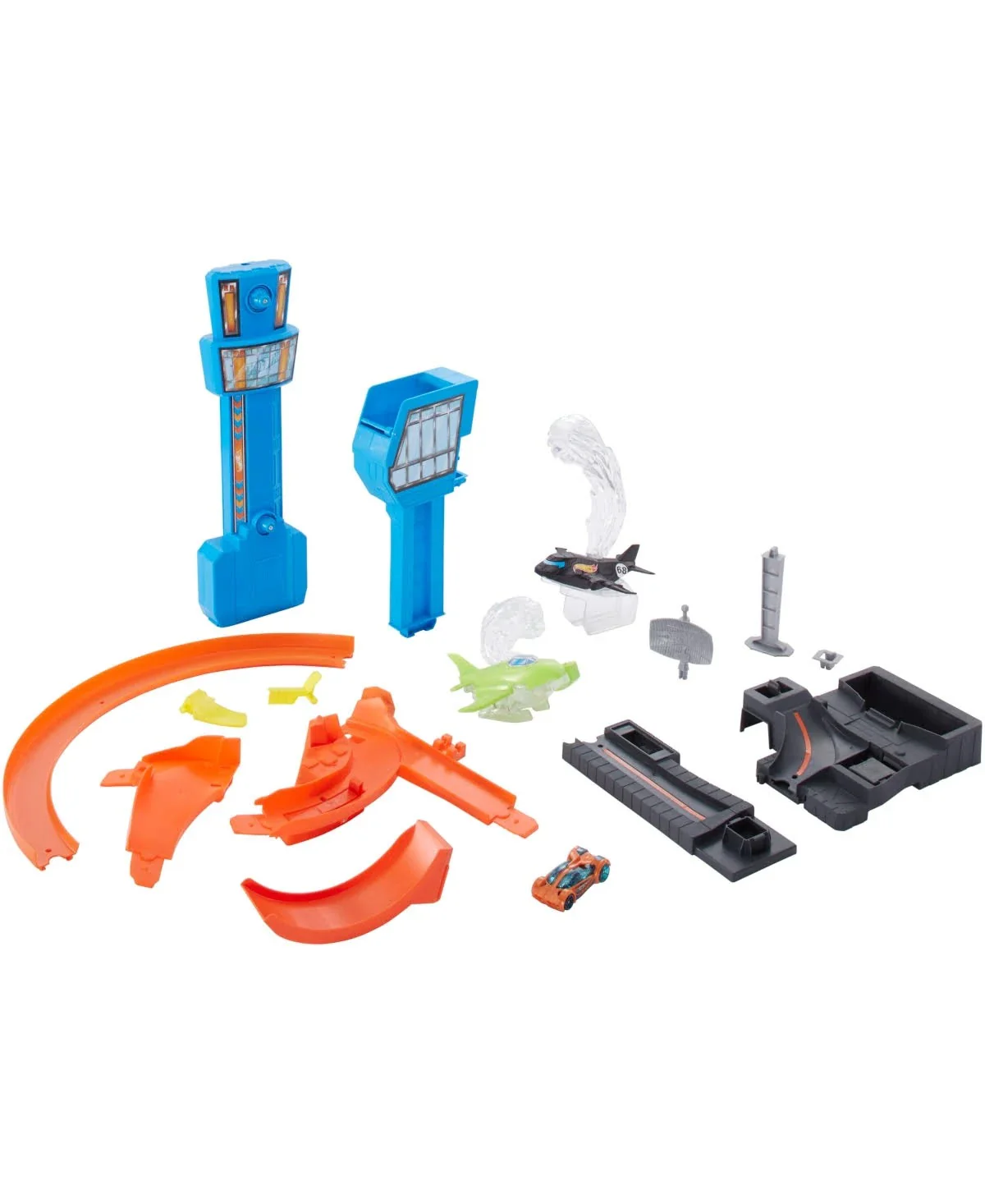 Hot Wheels Jet Jump Airport Track Play Set with Motorized Jet Action - Image 2