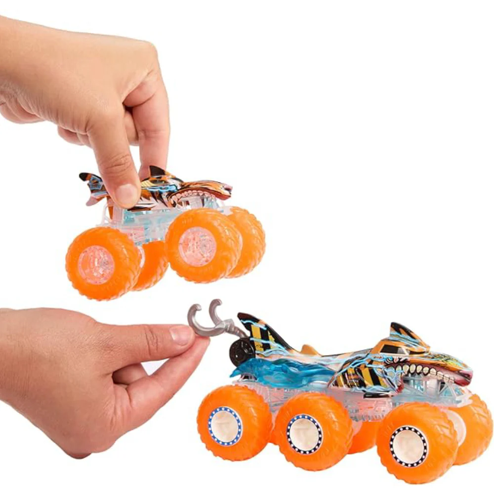 Hot Wheels Monster Trucks Power Smasher Toy Truck and Big Rig (Set of 4) - Image 6