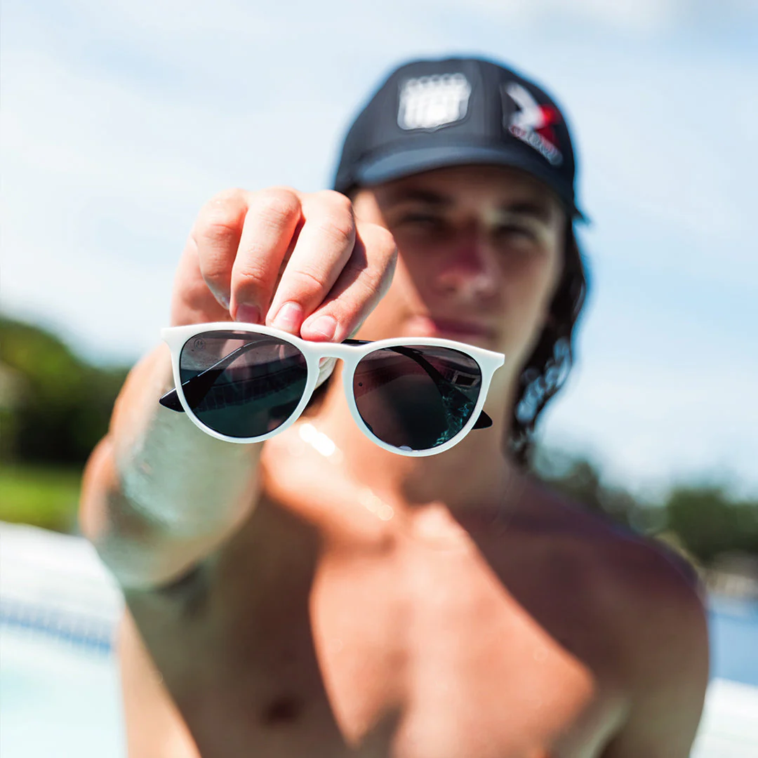 Hurricane - Matte Off White - Jett Lambert -  Jet Black Polarized - Image 2