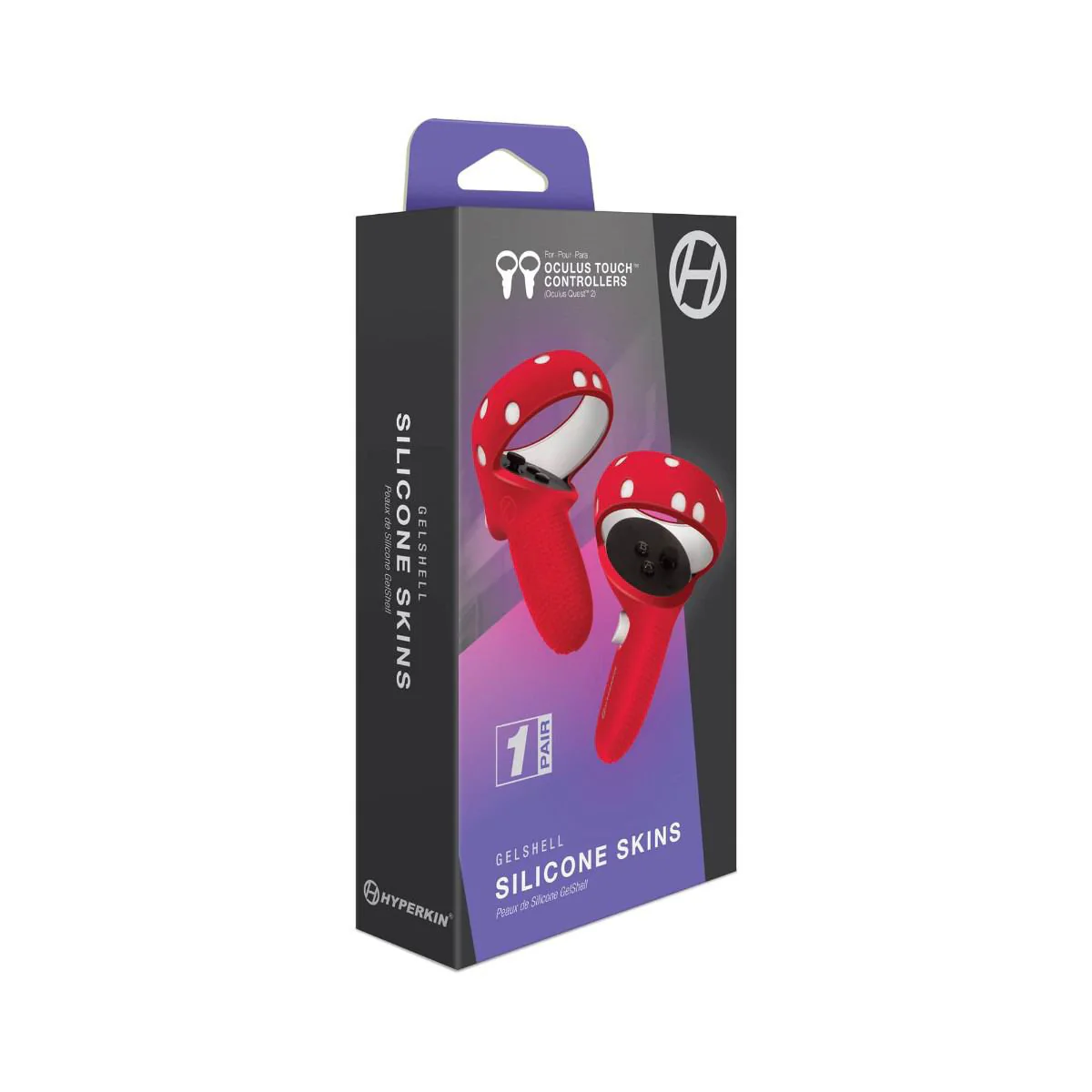 Hyperkin GelShell Silicone Skins Controllers for Oculus Quest 2 Touch Controllers - Red - Image 4