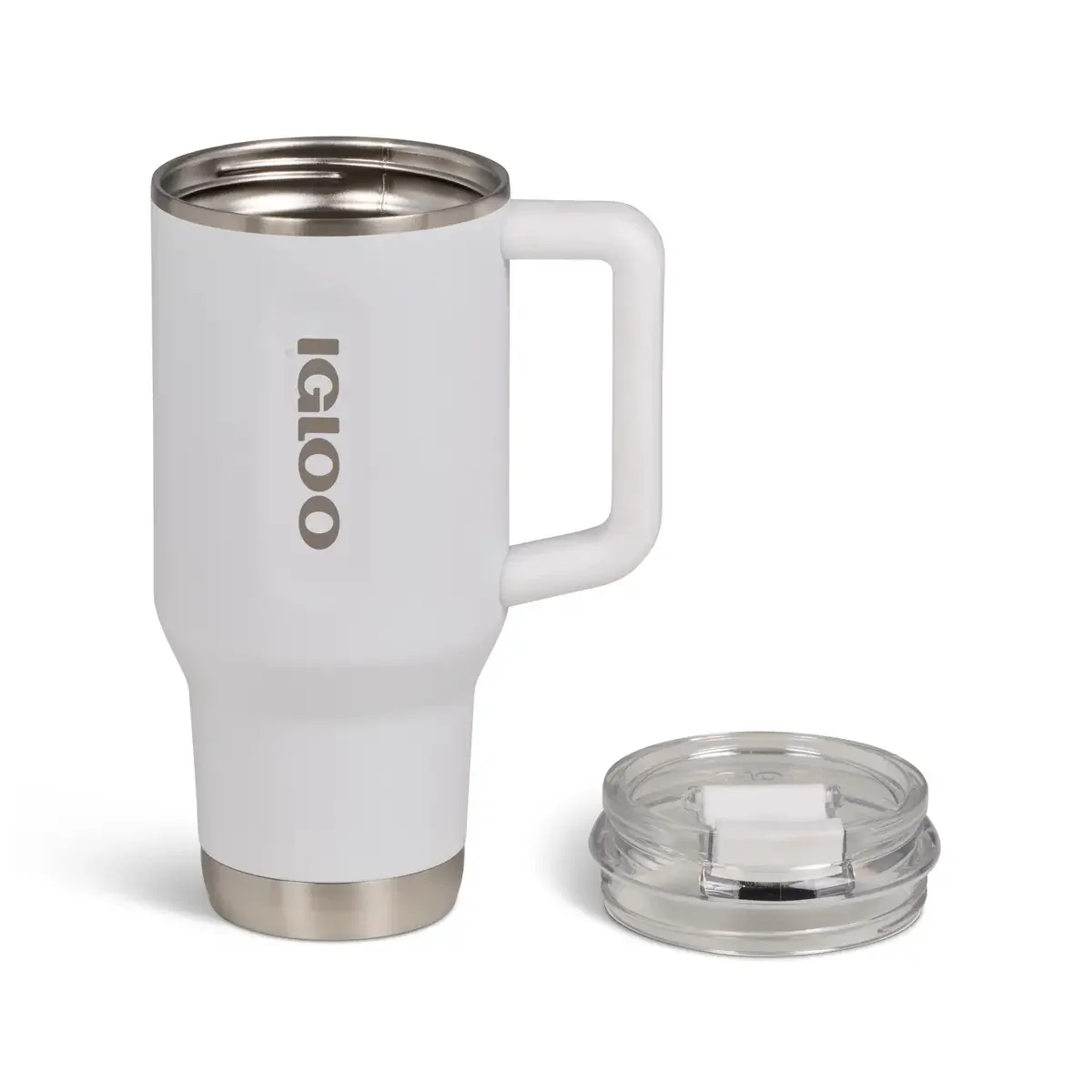 Igloo 71221 Flip 'n' Sip 32 oz Travel Mug - White - Image 2
