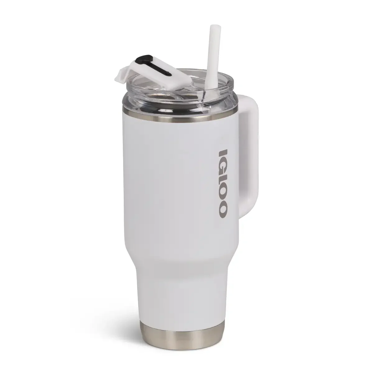 Igloo 71221 Flip 'n' Sip 32 oz Travel Mug - White - Image 3