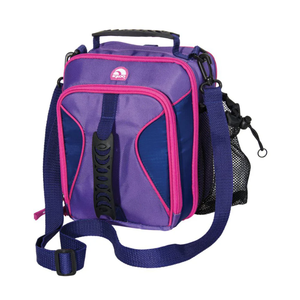 Igloo Insulated Lunch Bag with Adjustable Strap - Purple